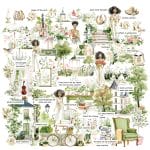 CrafTangles Precut Journal Stickers - Spring Girls 13