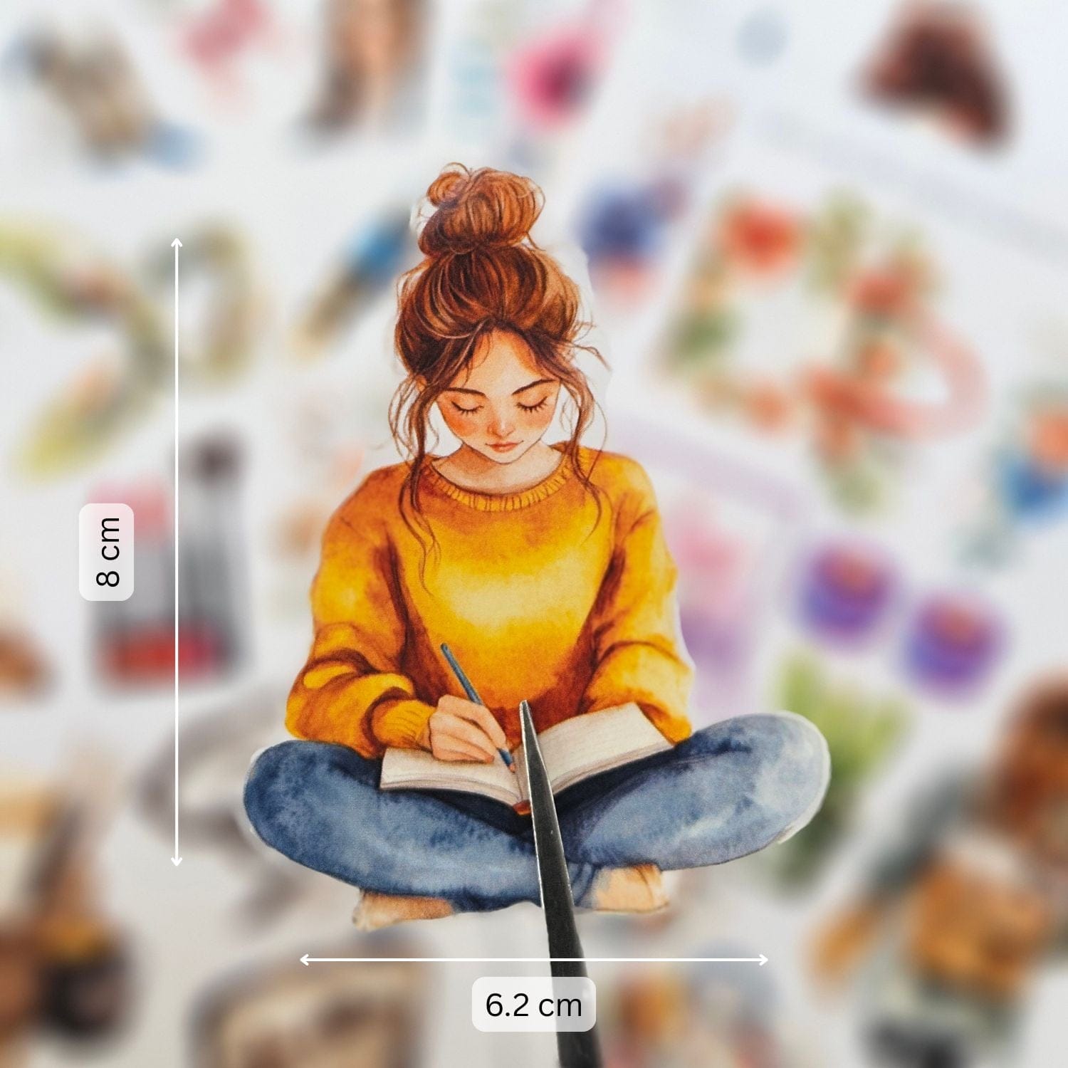 CrafTangles Precut Journal Stickers - Planner Girls 3 - Image 2