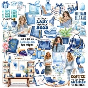 CrafTangles Precut Journal Stickers - Boss Lady 4