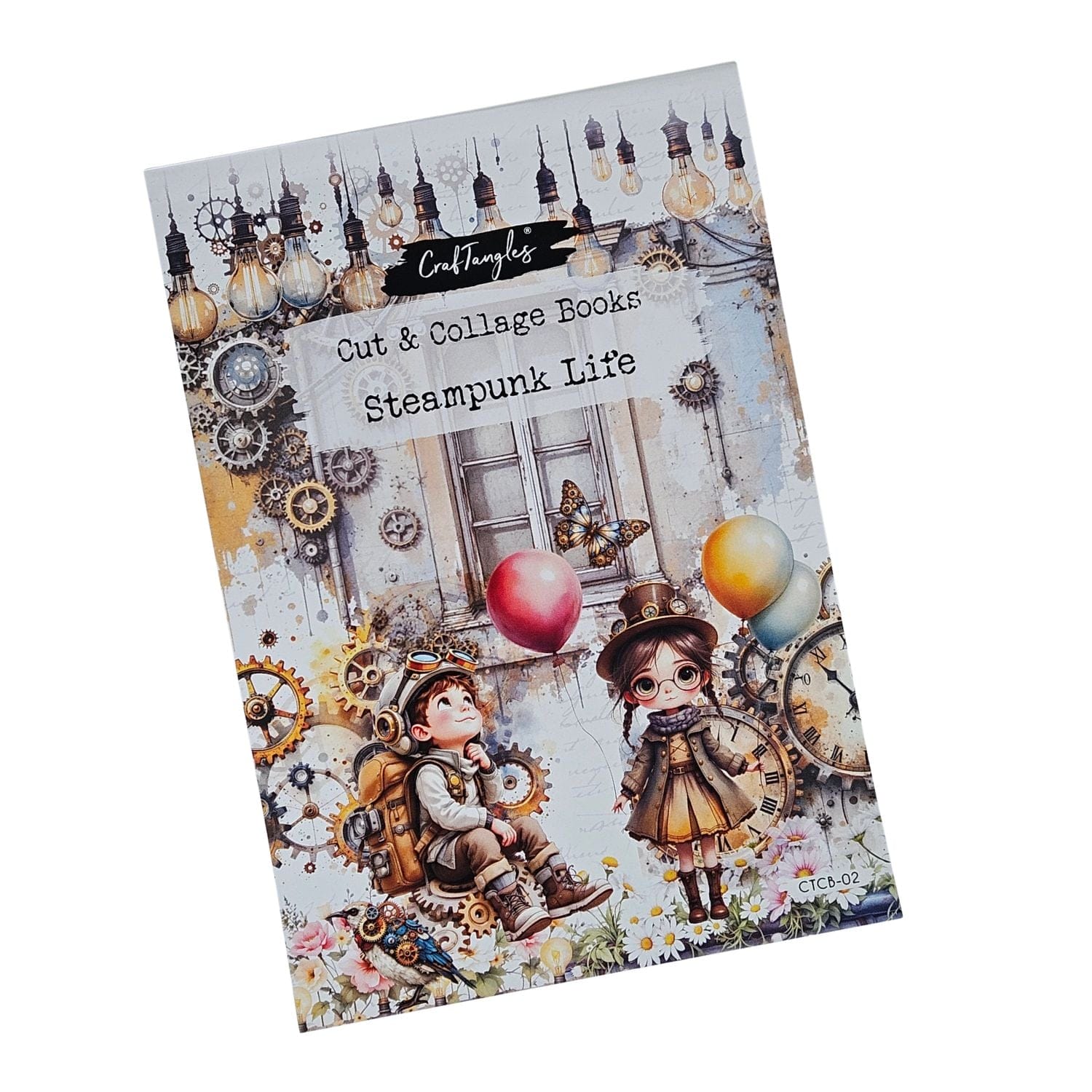 CrafTangles Cut and Collage Books for Journal - Steampunk Life