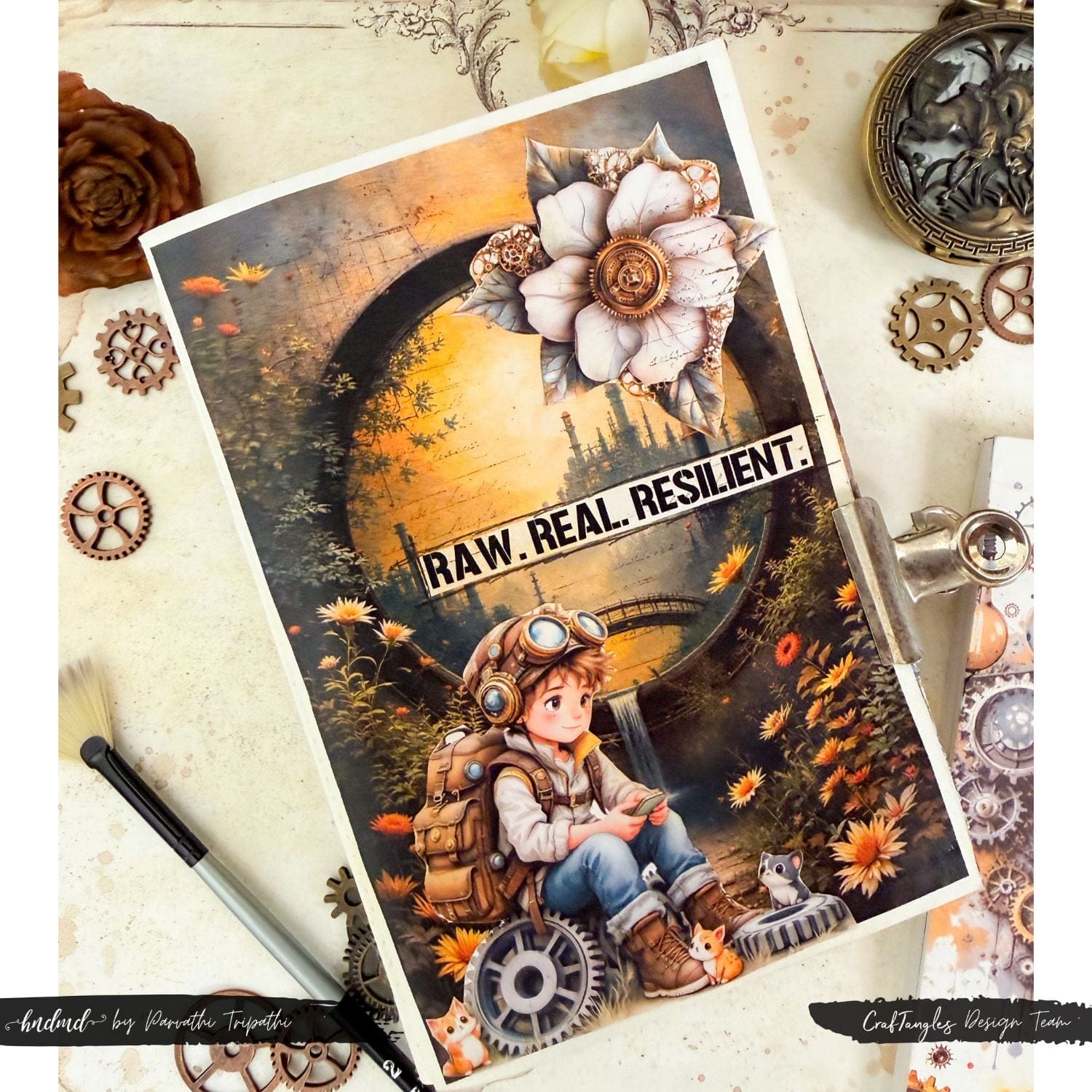 CrafTangles Cut and Collage Books for Journal - Steampunk Life - Image 10