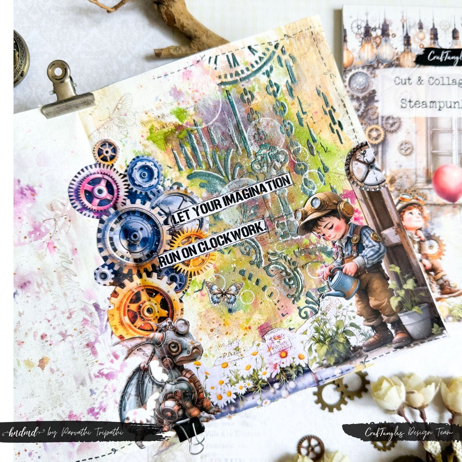 CrafTangles Cut and Collage Books for Journal - Steampunk Life - Image 13