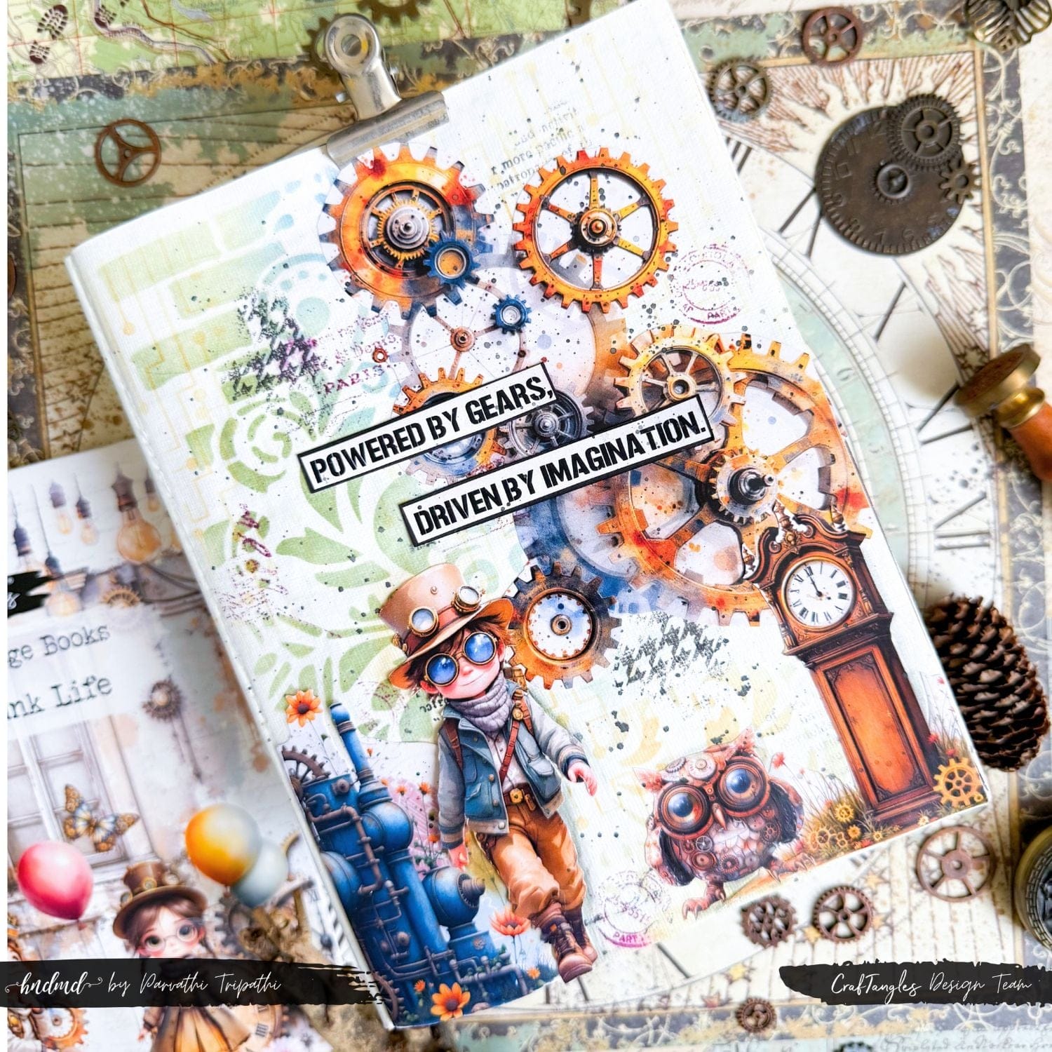 CrafTangles Cut and Collage Books for Journal - Steampunk Life - Image 15