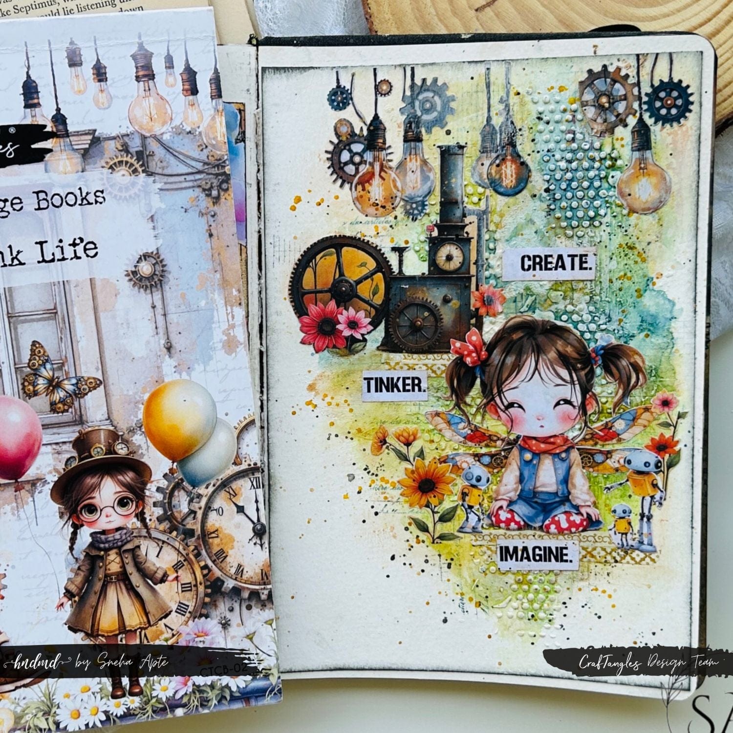 CrafTangles Cut and Collage Books for Journal - Steampunk Life - Image 9