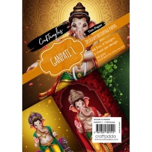Ganpati 1 CrafTangles Decoupage Paper 50gsm