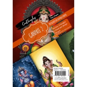 Ganpati 2 CrafTangles Decoupage Paper 50gsm