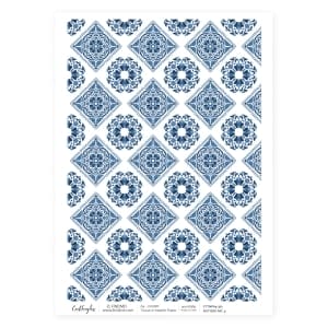 CrafTangles Decoupage Napkin / Tissue / Collage Paper - Pottery Patterns 9