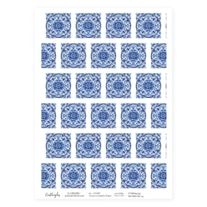 CrafTangles Decoupage Napkin / Tissue / Collage Paper - Pottery Patterns 13