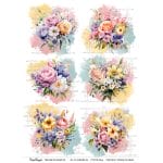 CrafTangles A4 Transfer It Sheets - Exotic Flowers 22