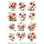 CrafTangles A4 Transfer It Sheets - Watercolor Spring 10