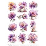 CrafTangles A4 Transfer It Sheets - Watercolor Spring 11