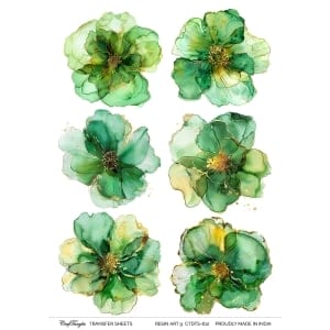 CrafTangles A4 Transfer It Sheets - Resin Art 9