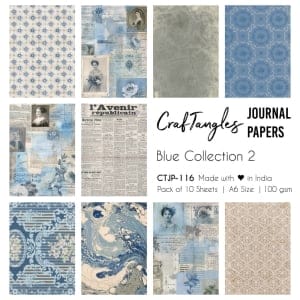 CTJP 116 Blue Collection 2 Craftangles journal paper